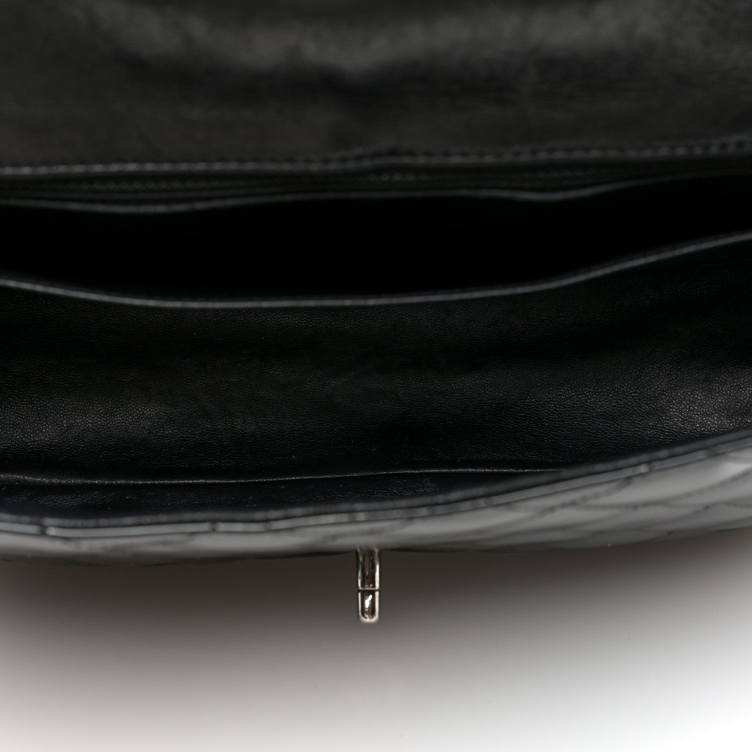 Chanel Patent Quilted Jumbo Double Flap Black 5 of 10