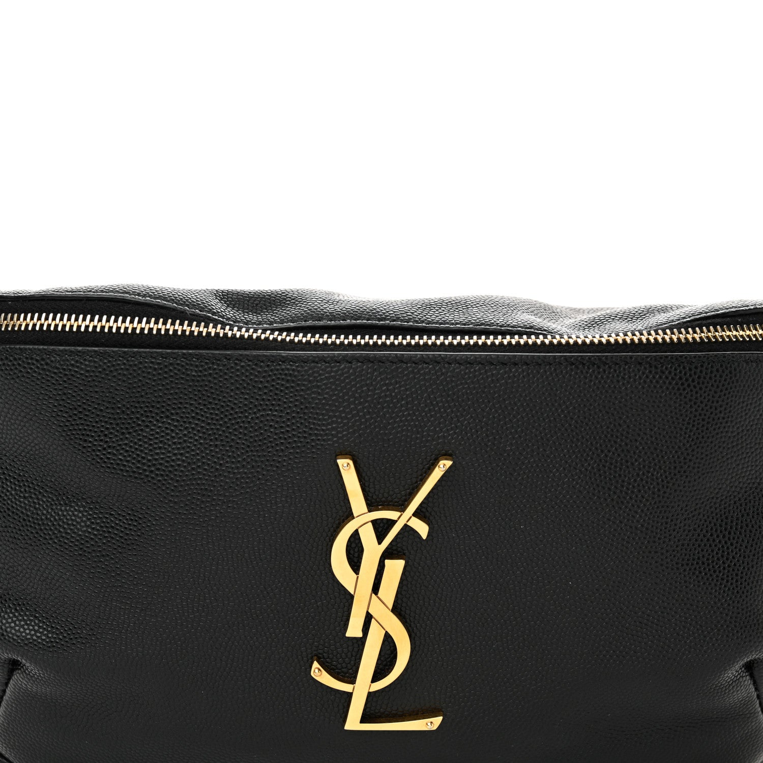 Saint Laurent Grain De Poudre Monogram Belt Bag Black 8 of 13