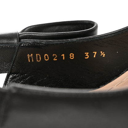Christian Dior Lambskin Ribbon J'Adior Slingback 65mm Pumps 37.5 Black 8 of 15