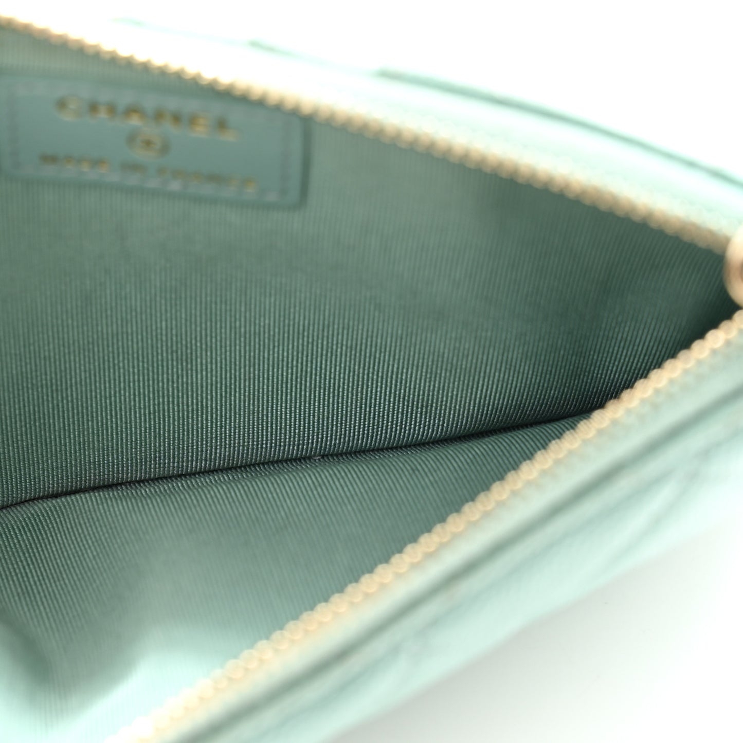 Caviar Quilted Classic iPhone Pouch Blue