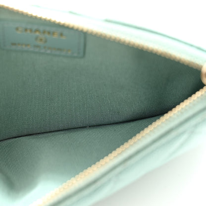 Chanel Caviar Quilted Classic iPhone Pouch Blue 5 of 11