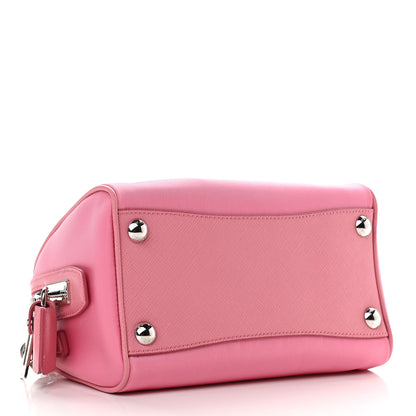 Prada Tessuto Nylon Saffiano Re-Edition 2005 Top Handle Crossbody Bag Rosa 4 of 9
