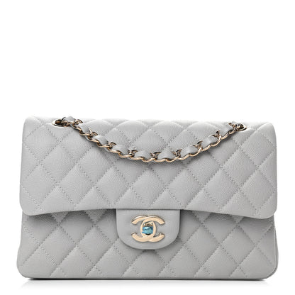 Chanel Caviar Quilted Small Double Flap Grey 1 of 4