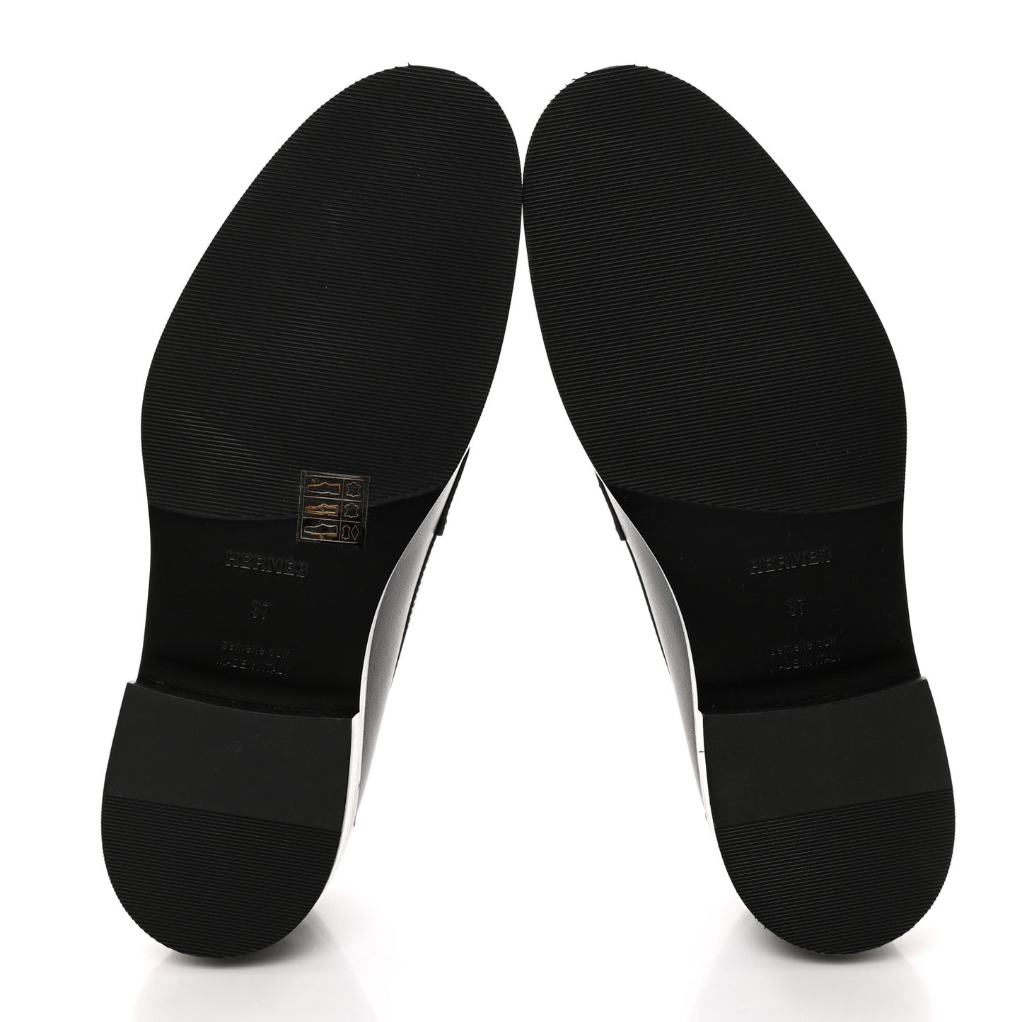 Calfskin Womens Hot Loafer 37 Black