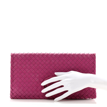 Bottega Veneta Nappa Intrecciato Turnlock Clutch Ametiste 2 of 11