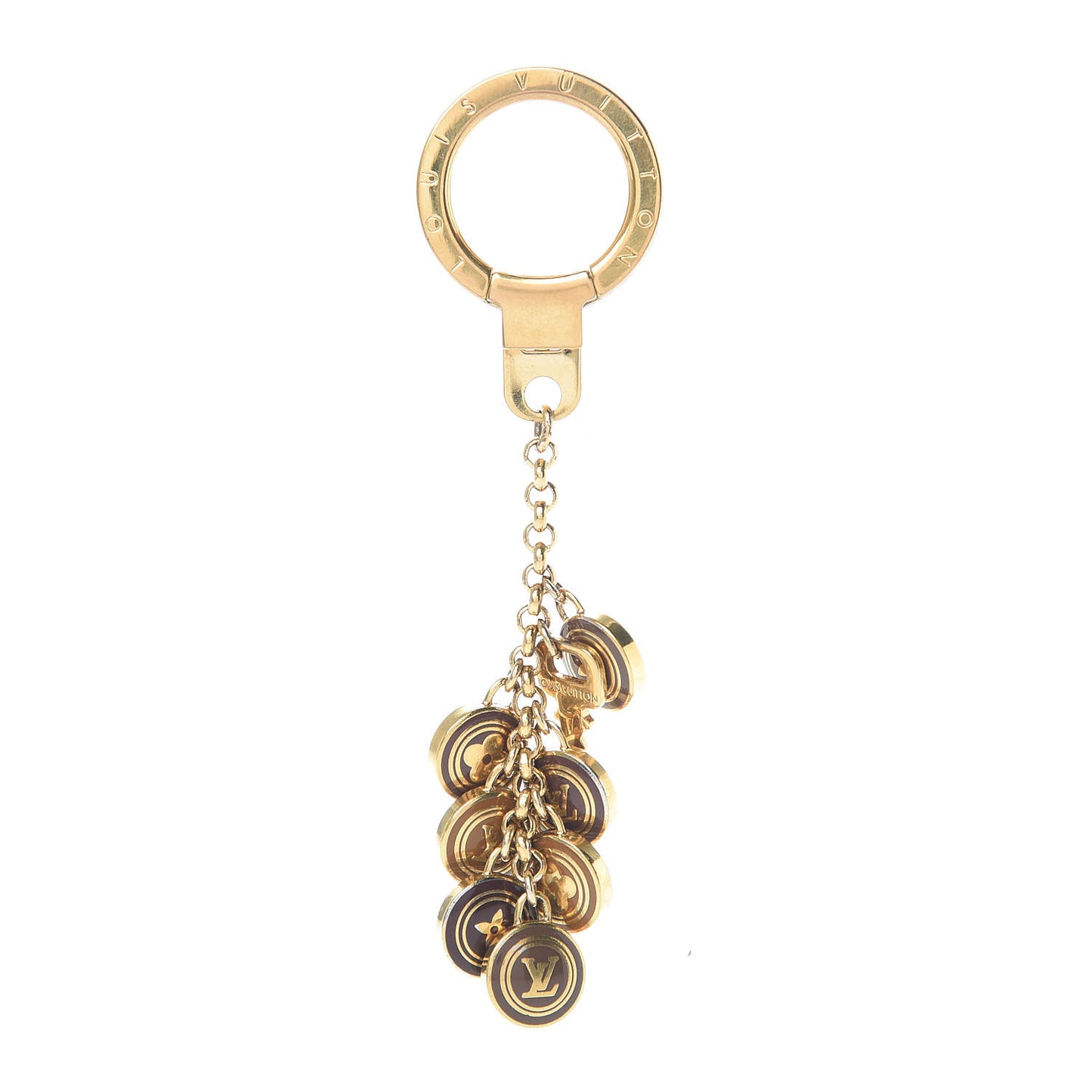 Pastilles Key Ring Holder Brown