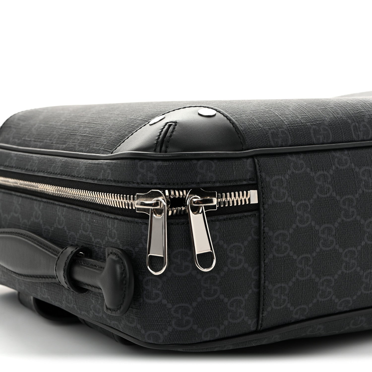 Gucci GG Supreme Monogram Briefcase Backpack Black Grey 12 of 13