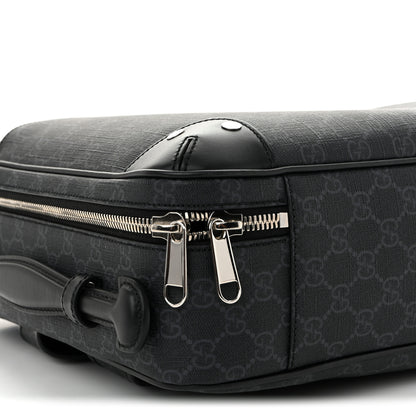 Gucci GG Supreme Monogram Briefcase Backpack Black Grey 12 of 13