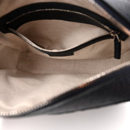 Gucci GG Supreme Monogram Textured Dollar Calfskin Small Horsebit 1955 Shoulder Bag Beige Blue 5 of 10