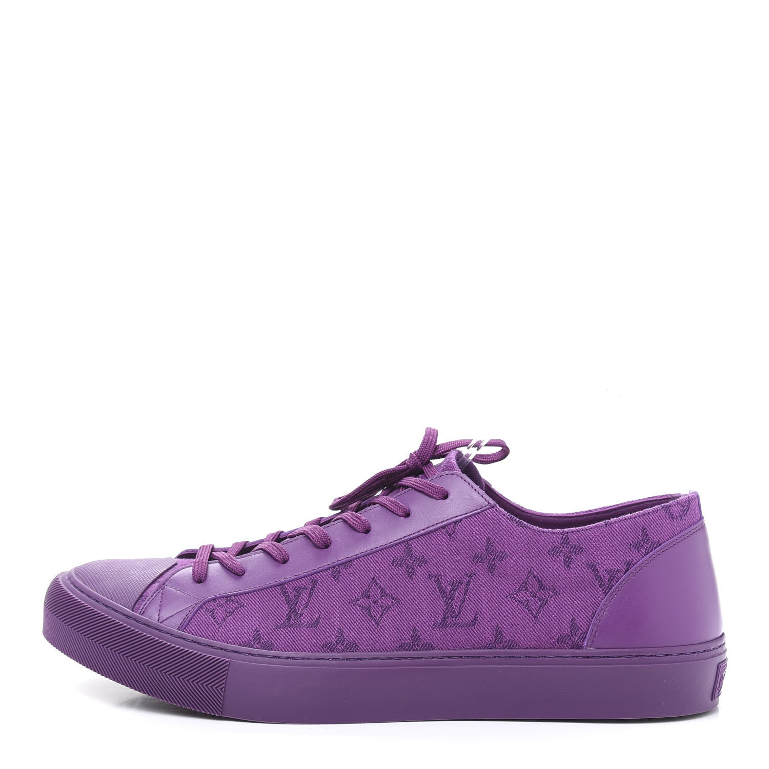 Louis Vuitton Canvas Monogram Mens Tattoo Sneakers 10.5 Violet 1 of 9