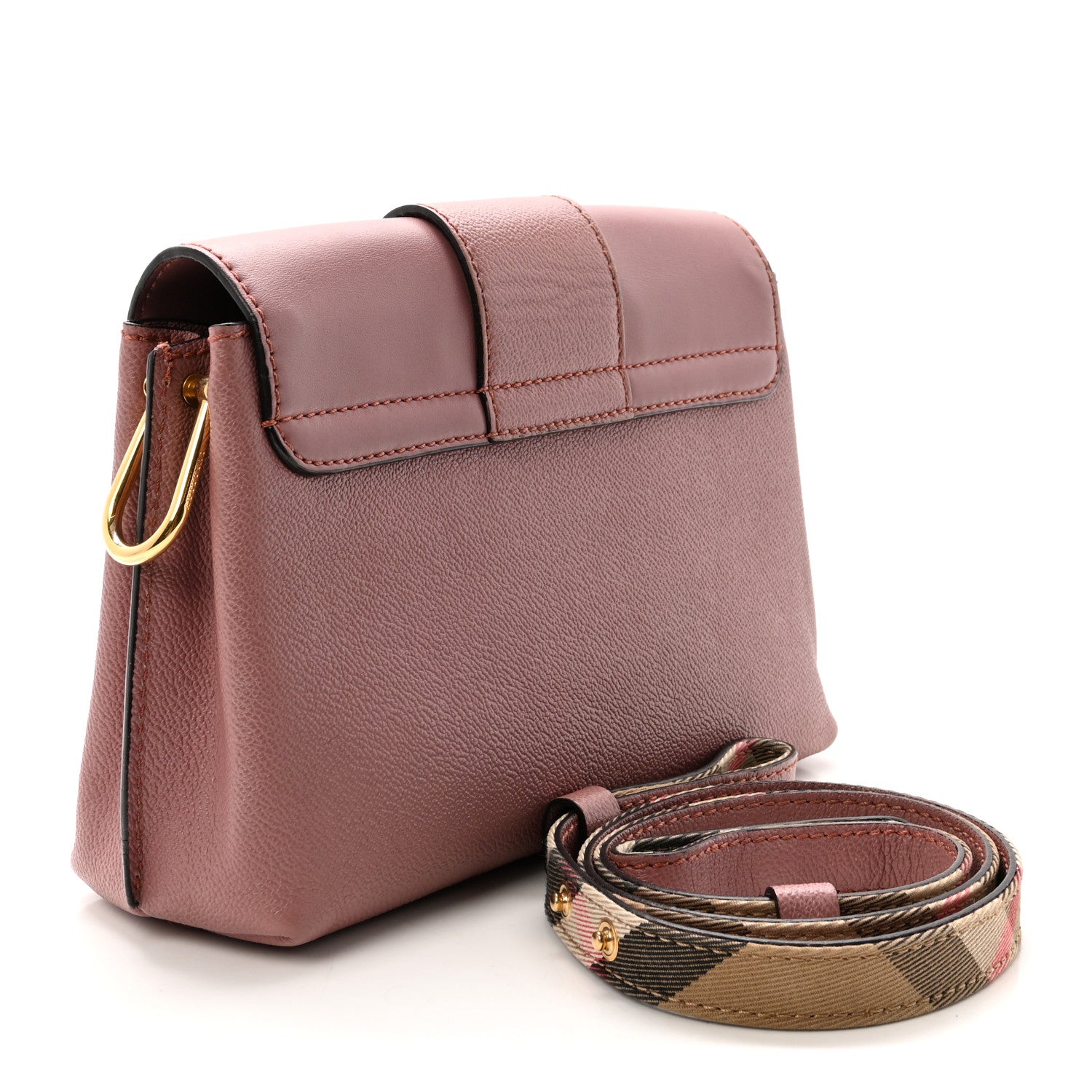 Burberry Soft Grain Calfskin Small Medley Crossbody Dusty Pink 3 of 9