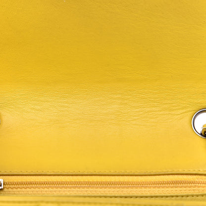 Chanel Lambskin Quilted Mini Square Flap Yellow 16 of 16