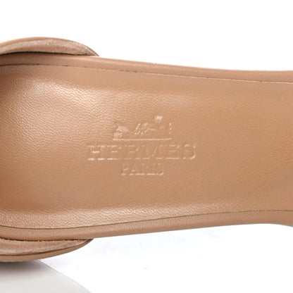 Hermes Calfskin Premiere 70 Sandals 36.5 Beige 15 of 18