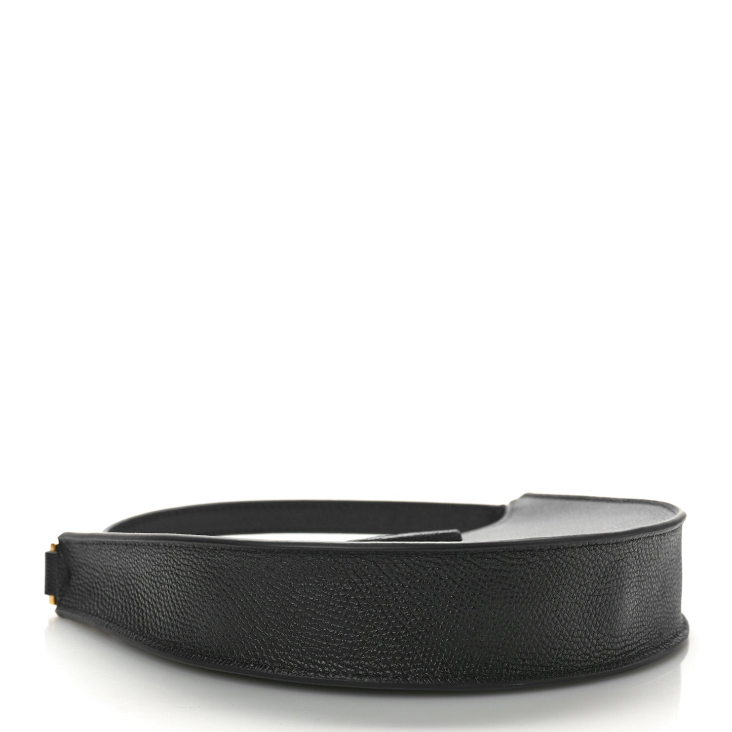Grainy Calfskin Mini Vlogo Hobo Bag Black