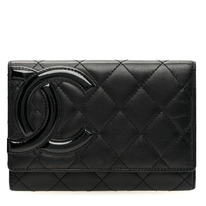 Chanel Calfskin Quilted Cambon Flap Wallet Black 1 of 7