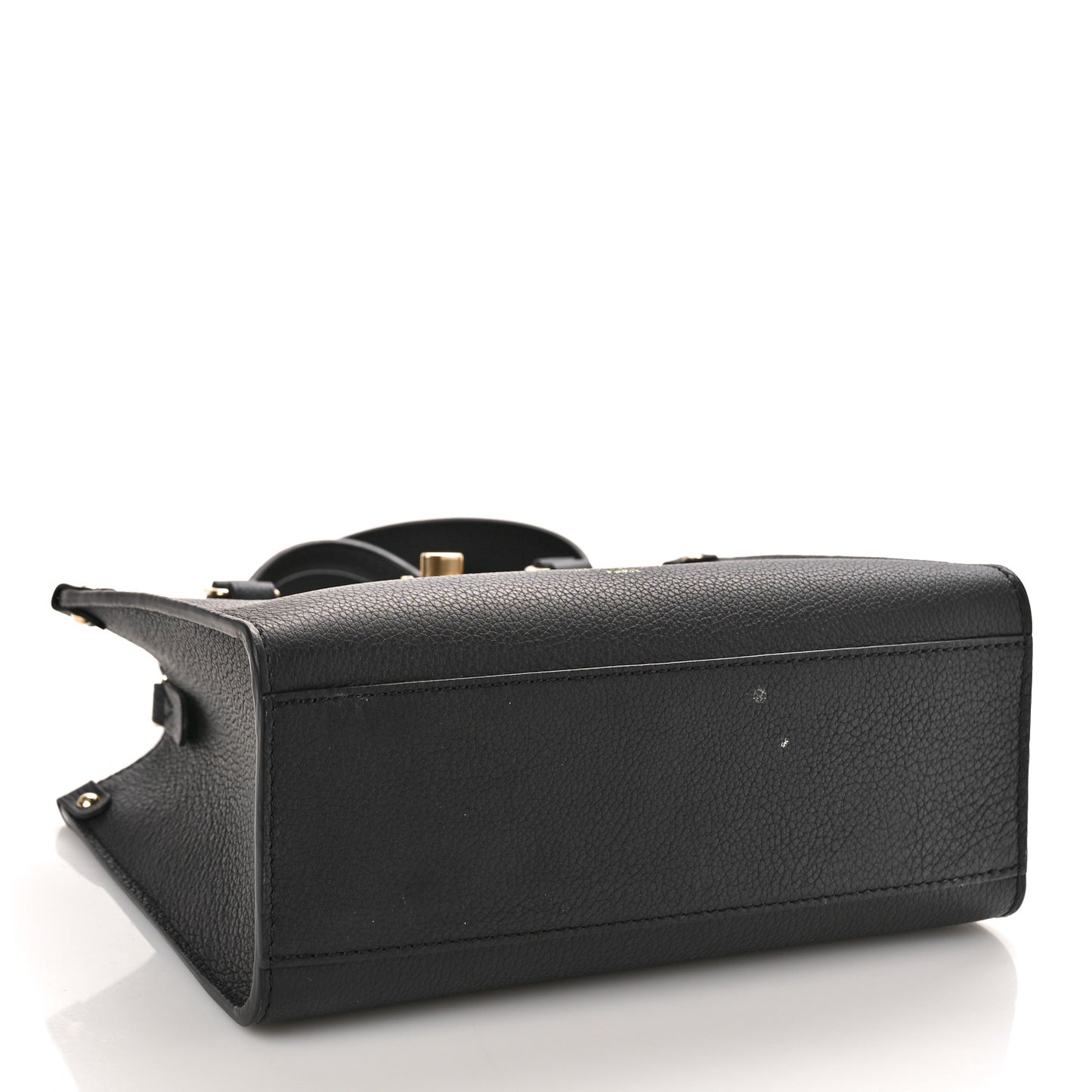 Calfskin Lock & Go Tote Black