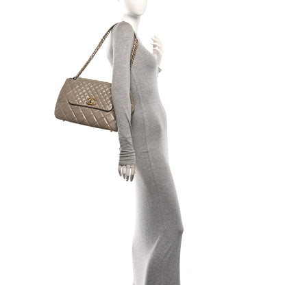 Chanel Glazed Calfskin Quilted Large Daily Walk Flap Beige 2 of 10