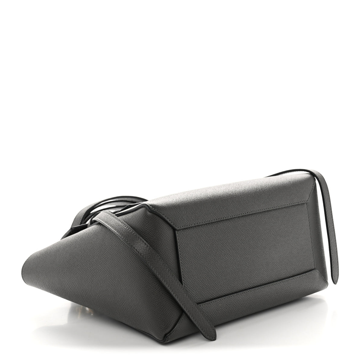 Grained Calfskin Micro Belt Bag Grey