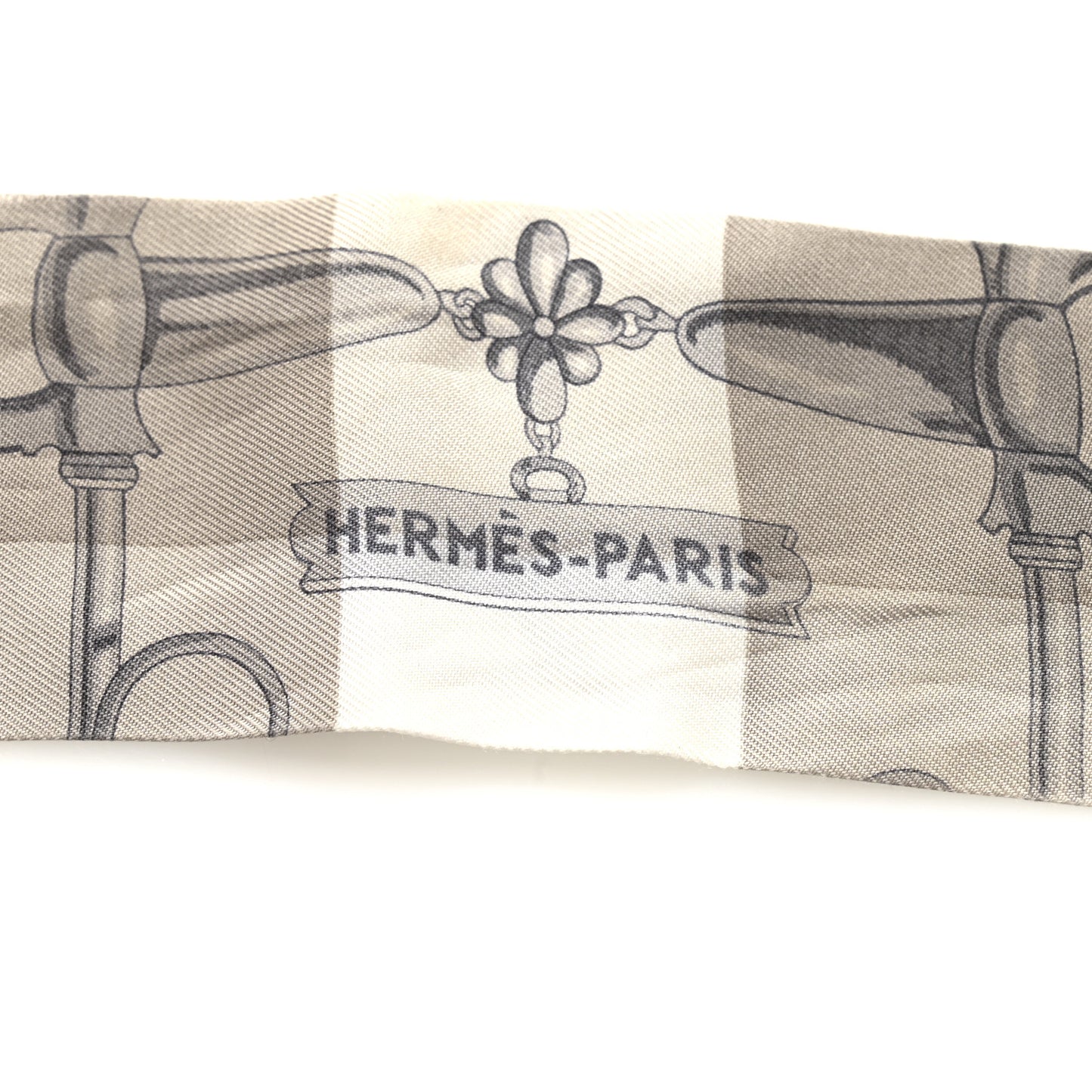 Silk Mors Et Gourmettes Vichy Twilly Etoupe Jaune Vif White
