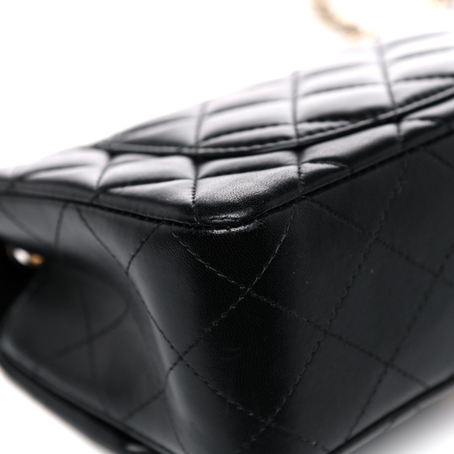 Chanel Lambskin Quilted Mini Rectangular Flap Black 10 of 13