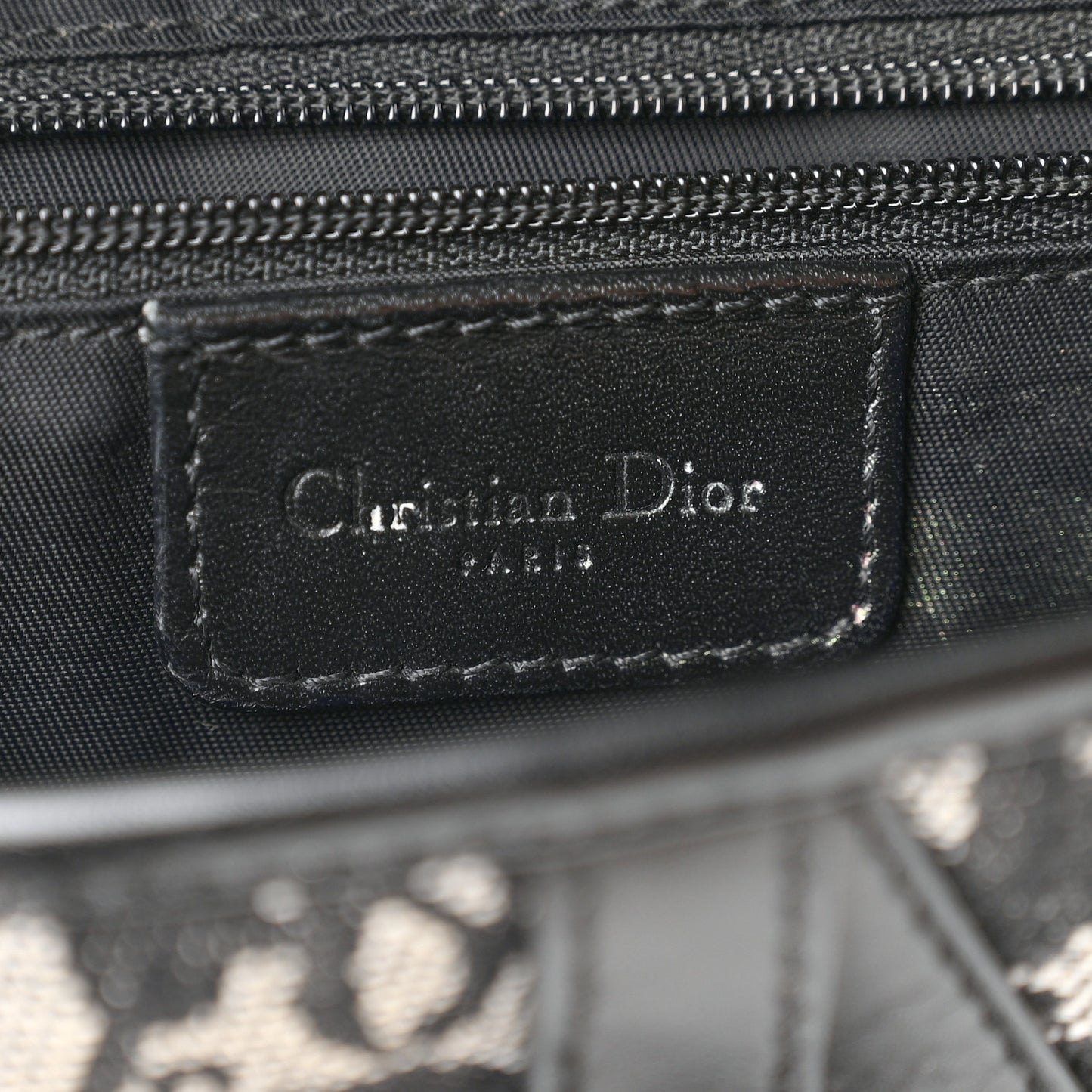 Monogram Saddle Bag Black