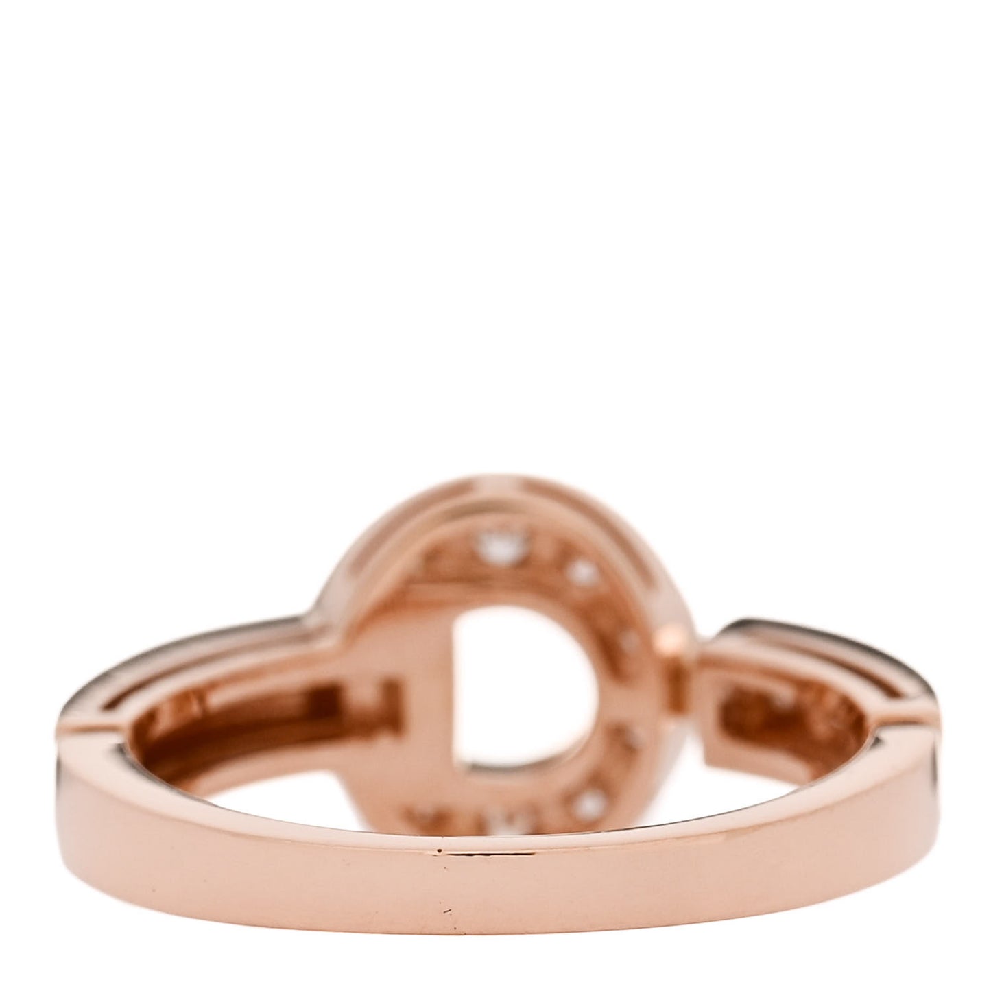 18K Rose Gold Diamond Bvlgari Bvlgari Ring 54 6.75