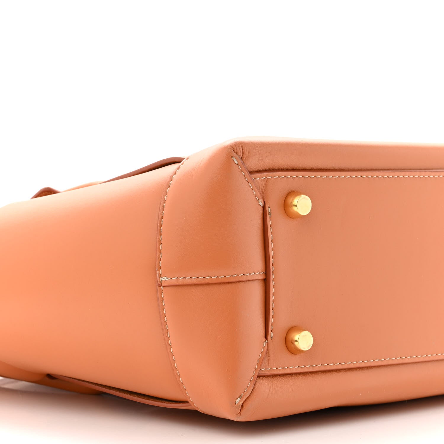 Bottega Veneta Calfskin Maxi Intrecciato Medium Arco Caramel 9 of 10