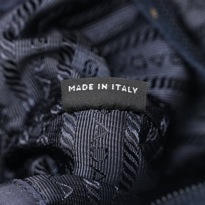 Prada Tessuto Nylon Saffiano Tote Navy 7 of 12