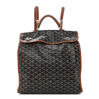 Goyard Goyardine Saint Leger Soft Briefcase Backpack Black Gold 1 of 19