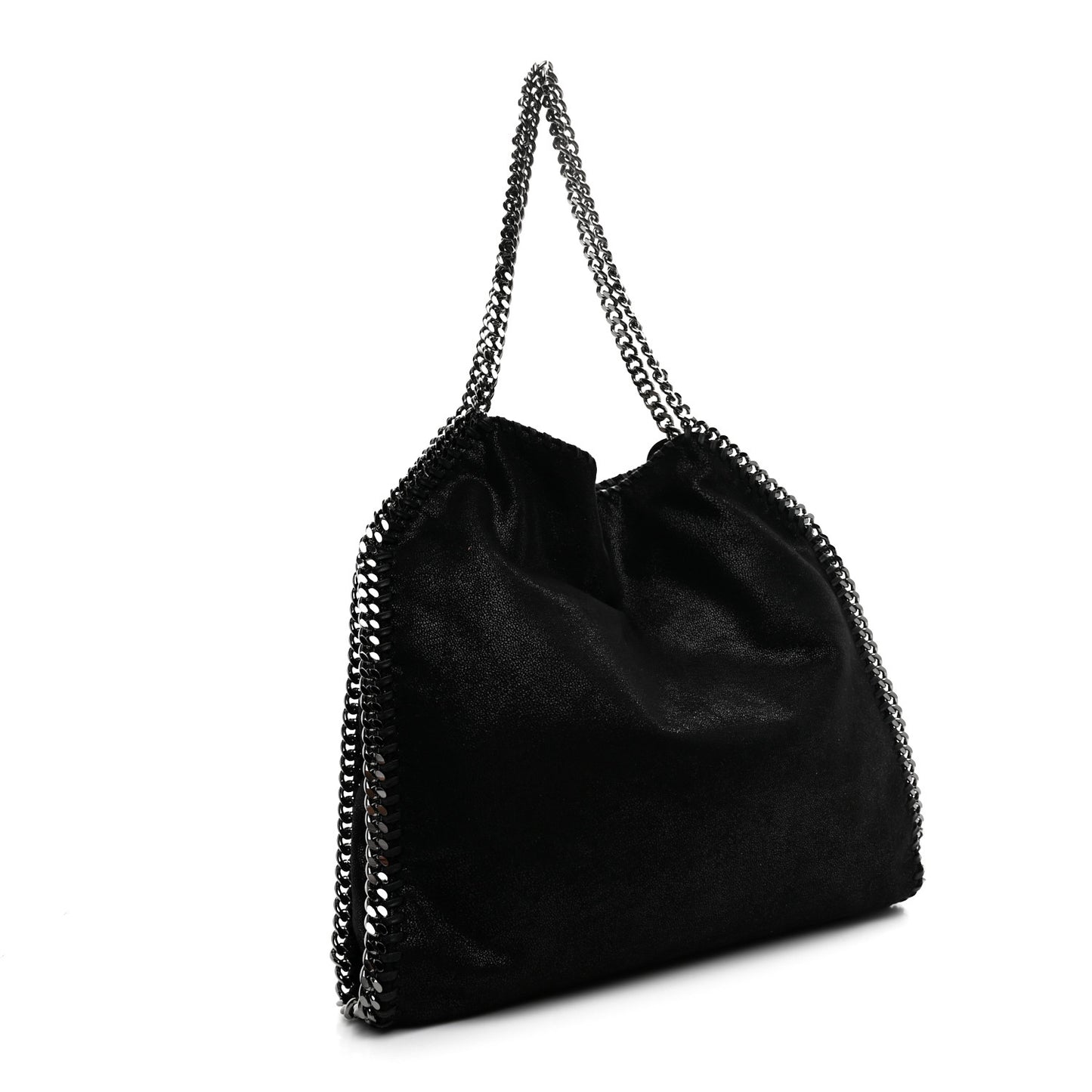 Shaggy Deer Falabella Fold Over Tote Black