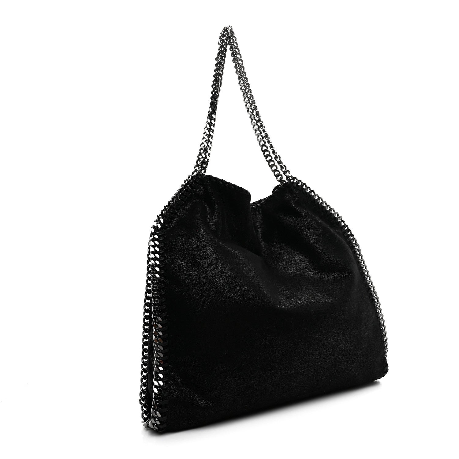 Stella McCartney Shaggy Deer Falabella Fold Over Tote Black 3 of 9