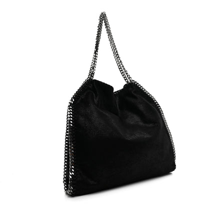 Stella McCartney Shaggy Deer Falabella Fold Over Tote Black 3 of 9