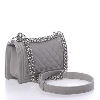 Chanel Caviar Quilted Small Boy Flap Grey 3 of 11