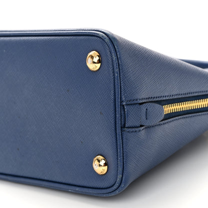 Prada Saffiano Lux Small Promenade Tote Bluette 9 of 10