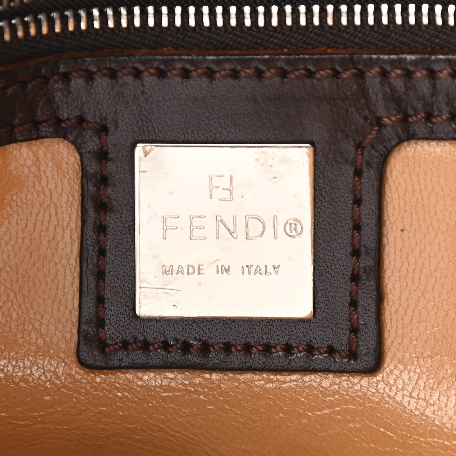 Fendi Wool Zucca Baguette Tobacco 6 of 9