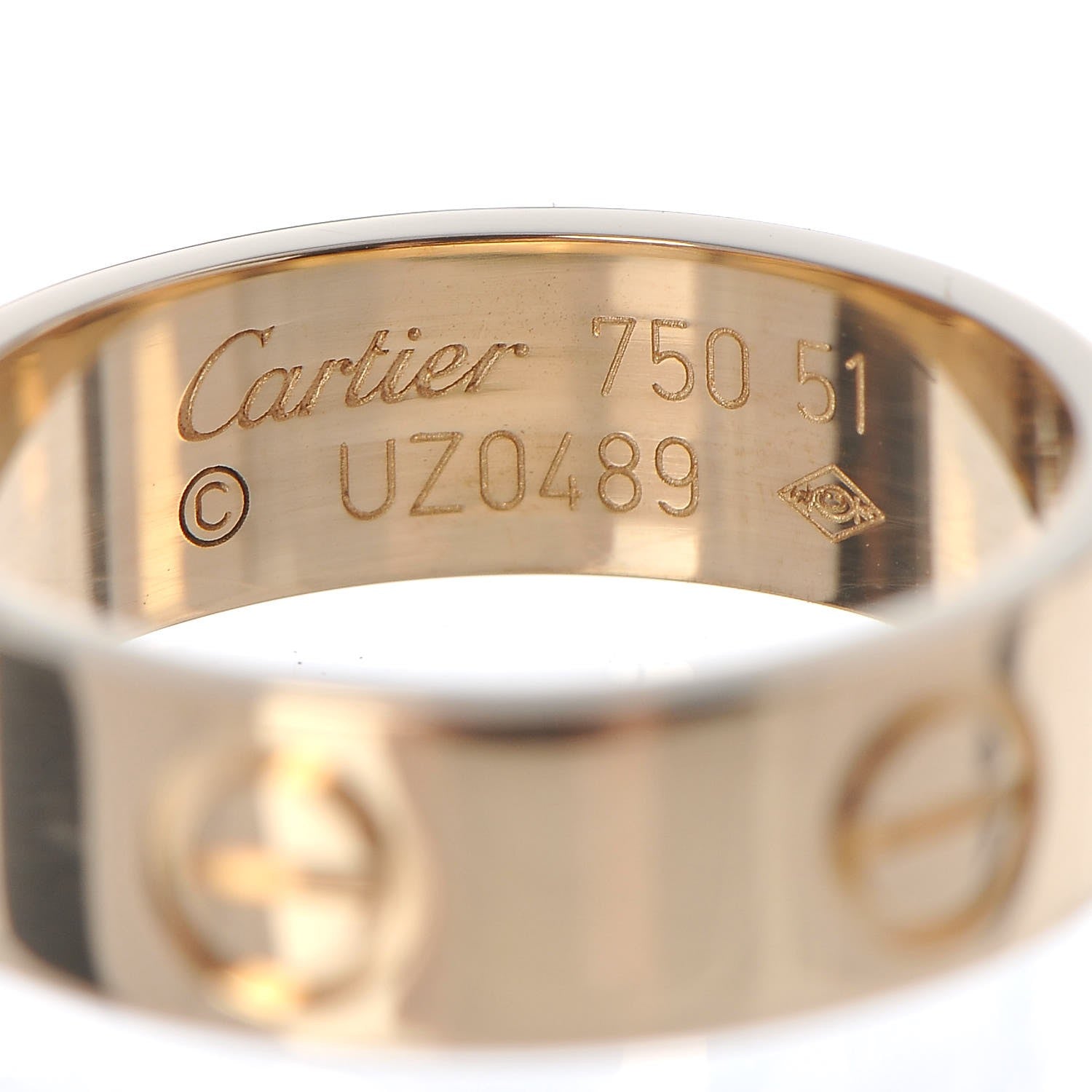 Cartier 18K Yellow Gold 5.5mm LOVE Ring 51 5.75 4 of 6
