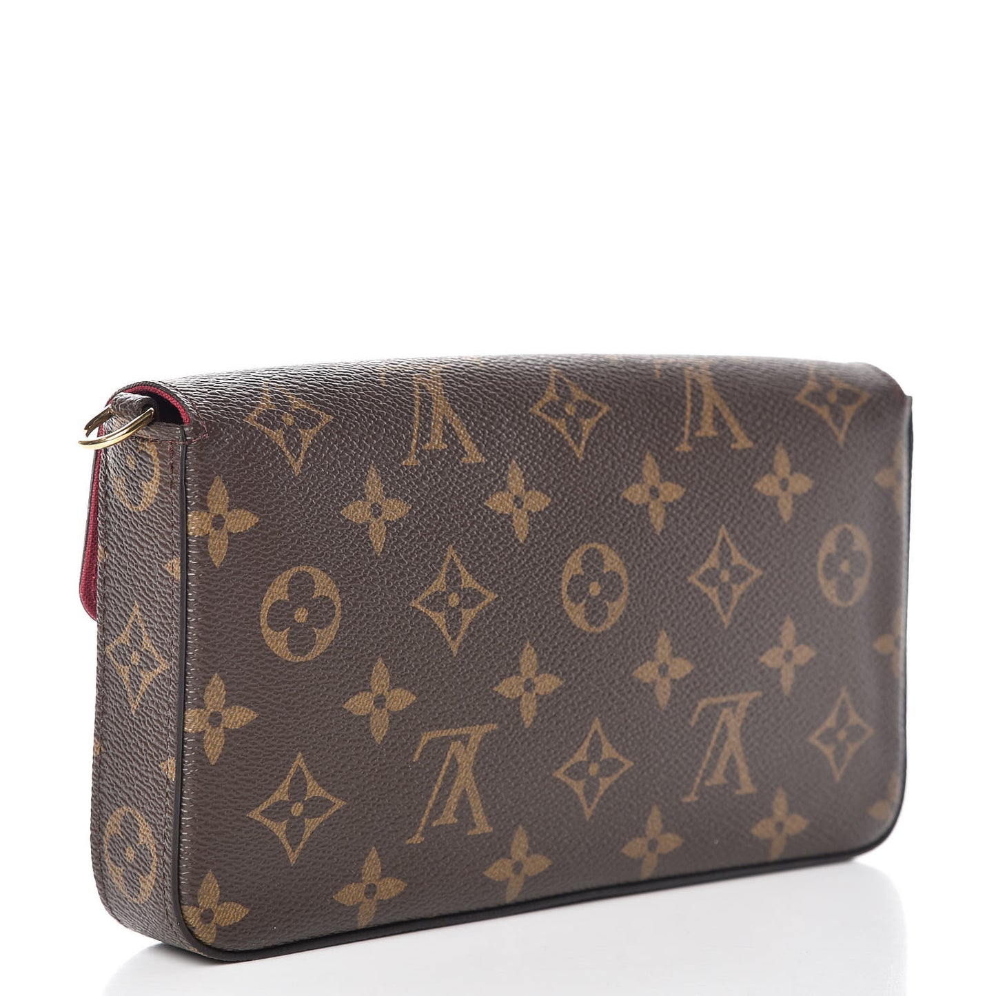 Monogram Pochette Felicie Chain Wallet Fuchsia