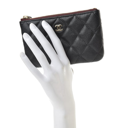 Chanel Caviar Quilted Small Cosmetic Case Black 3 of 8