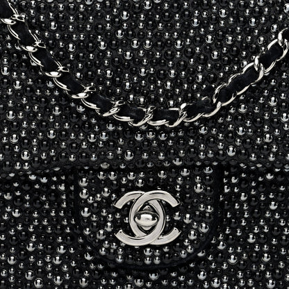 Chanel Suede Beaded Small Flap Dark Grey 8 of 10