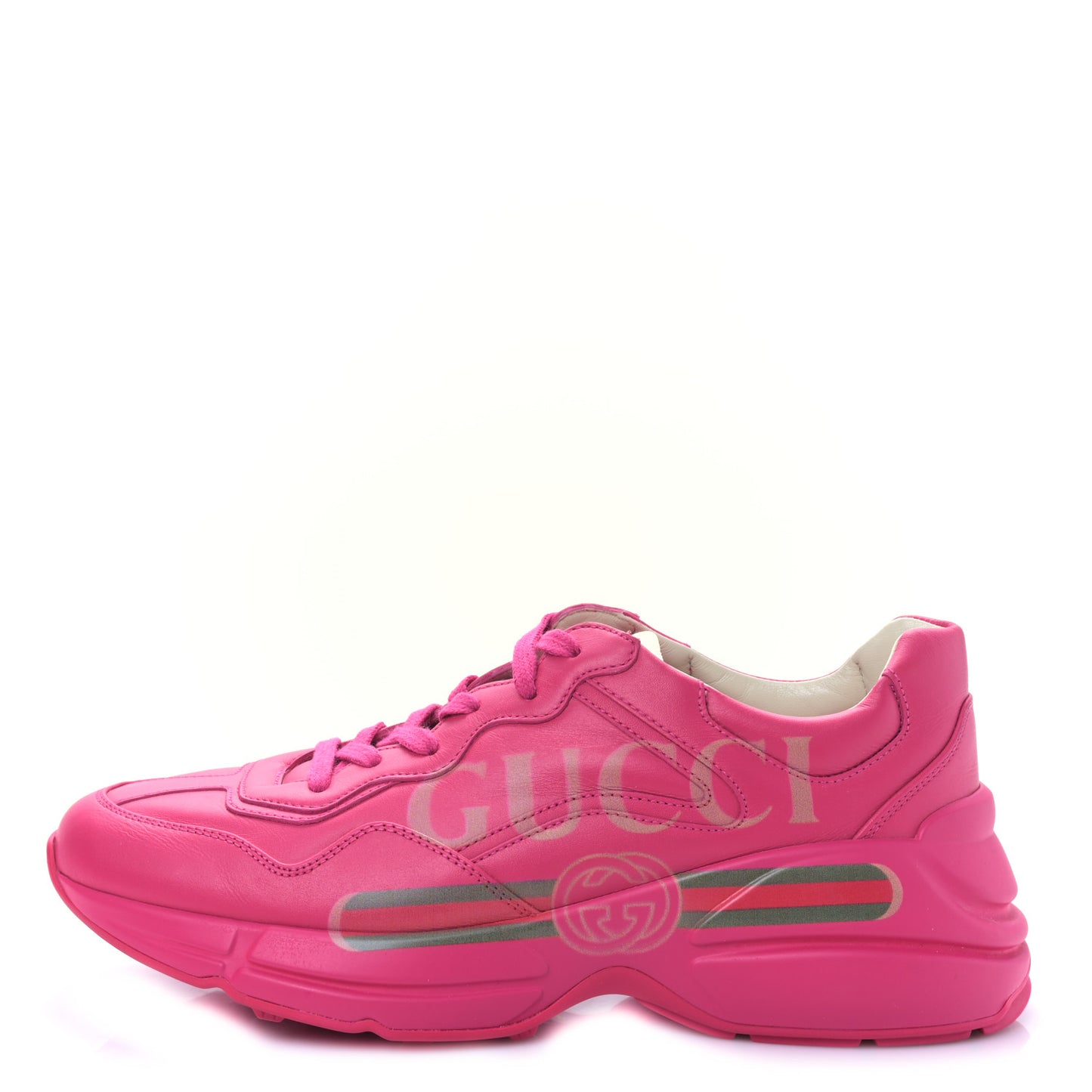 Calfskin Logo Womens Rhyton Sneakers 39 Box Pink