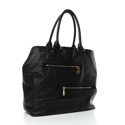 Prada Soft Calf Tote Black 3 of 9