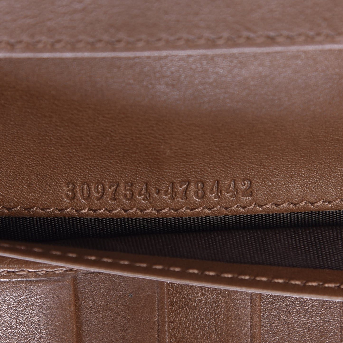 Microguccissima Nice Continental Wallet Brown