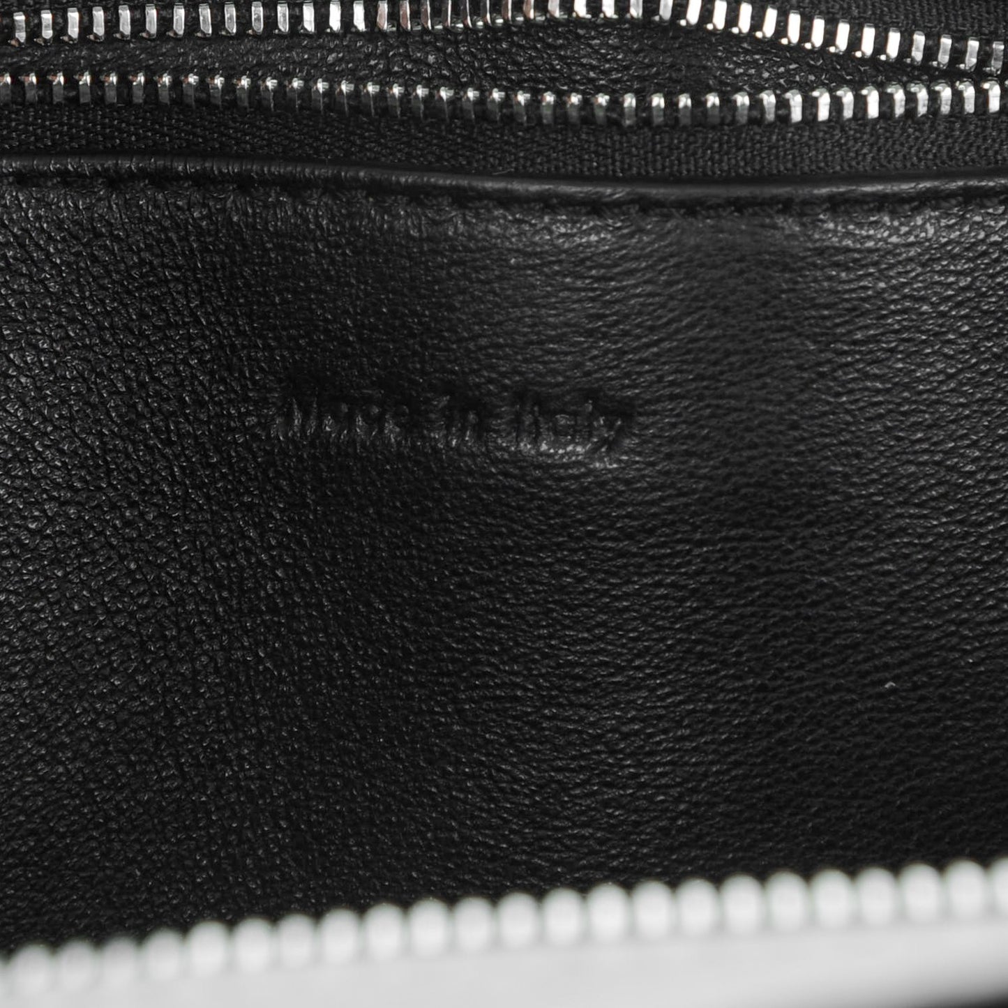Grained Calfskin Medium Edge Shoulder Bag Pearl Grey