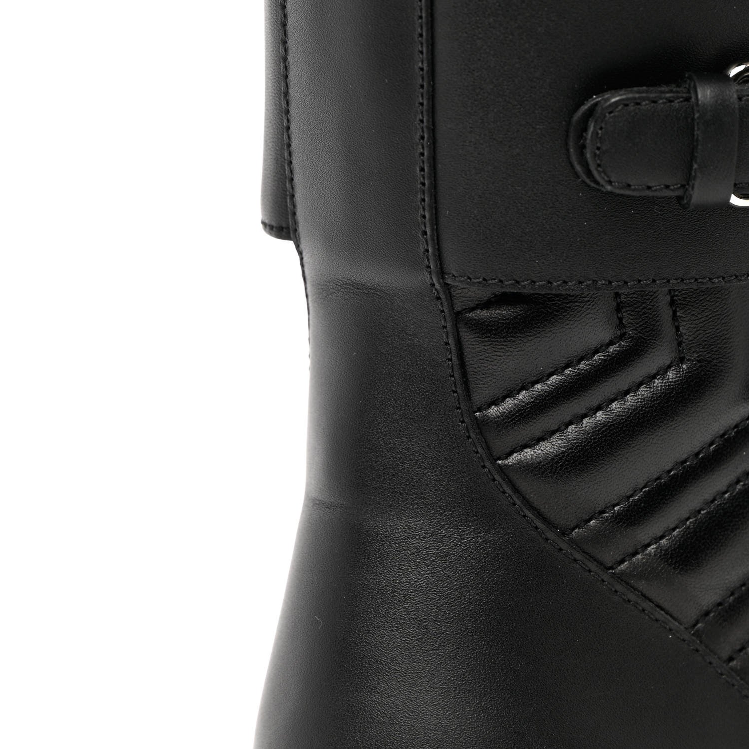 Gucci Nappa Frances GG Matelasse Platform Combat Boots 36 black 11 of 13