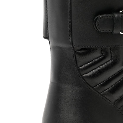 Gucci Nappa Frances GG Matelasse Platform Combat Boots 36 black 11 of 13