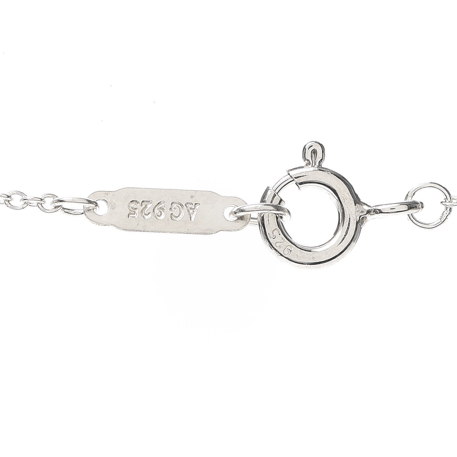 Tiffany Sterling Silver 1837 Interlocking Circles Pendant Necklace 4 of 6
