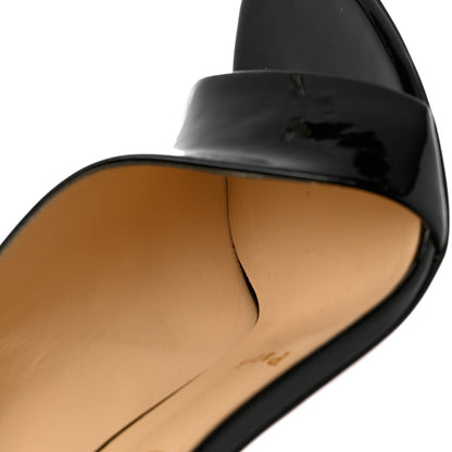 Christian Louboutin Patent Phoebe Asymmetric 100 Pumps 39 Black 11 of 12