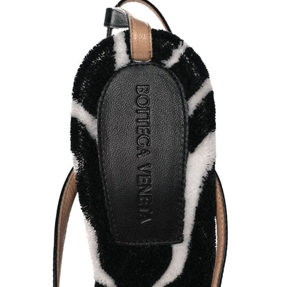 Bottega Veneta Microfiber Stretch Multi Strap 90mm Sandals 39 White Zebra 7 of 8