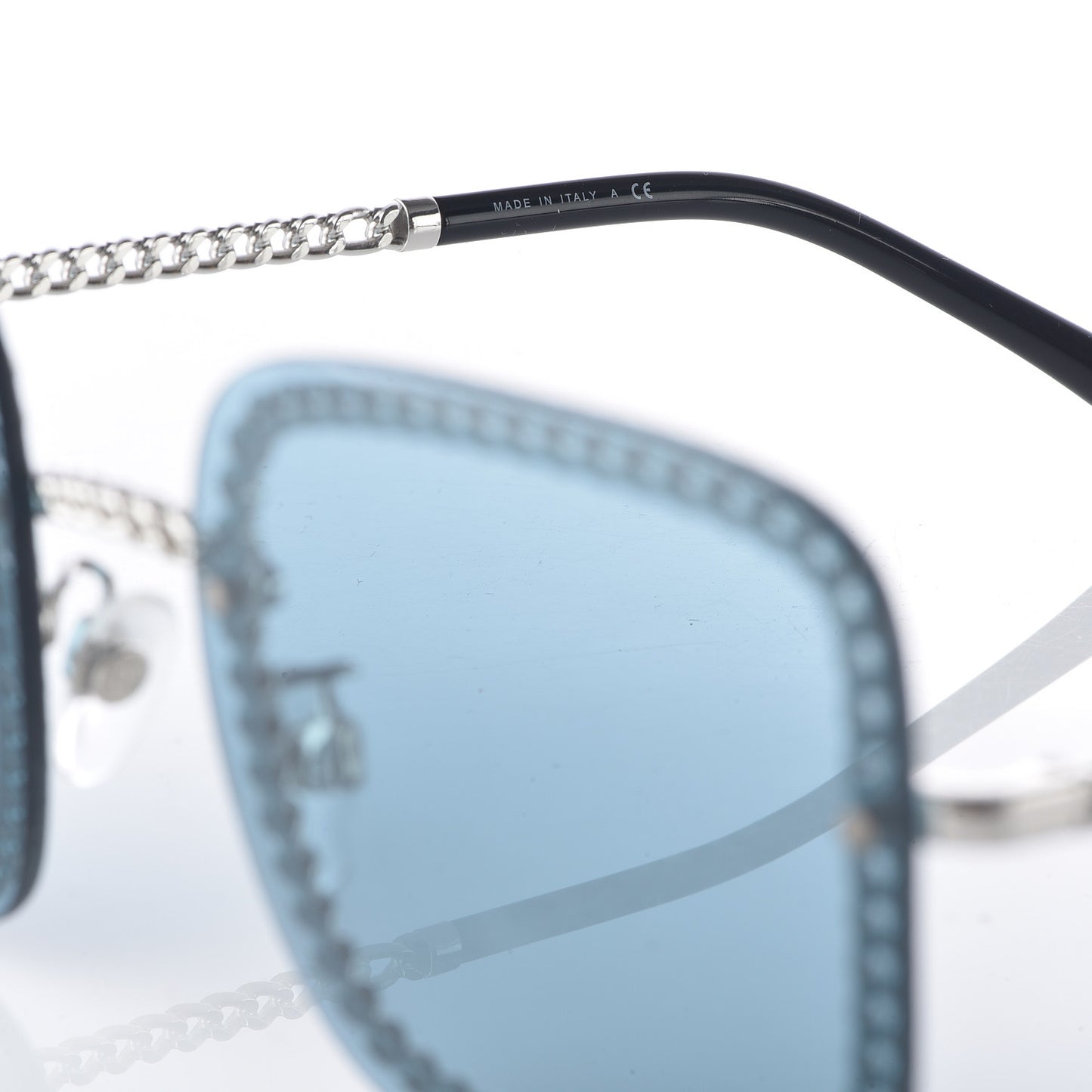 Chain Square Sunglasses 4244 Blue