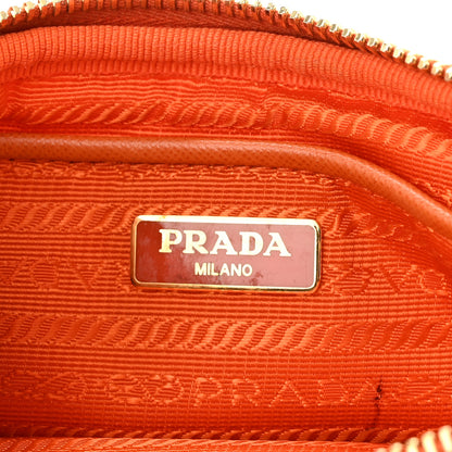 Prada Tessuto Nylon Mini Camera Crossbody Orange 8 of 12
